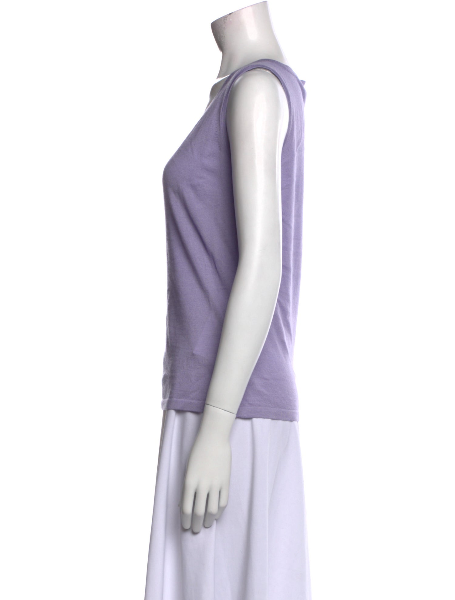 St. John Wool Scoop Neck Top